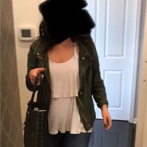 Old Navy Olive Bomber Style Jacket